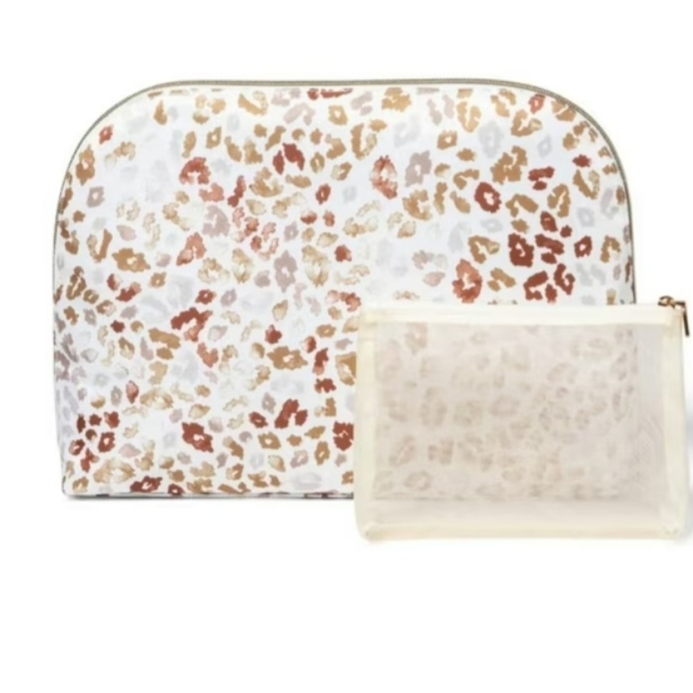 New 2pc Cosmetic makeup Bag Set Sonia beauty pouch